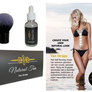 Natural Tan Drops inclusief handschoen of Kwast